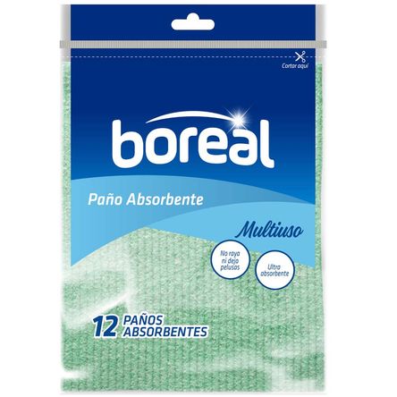 Paño Absorbente BOREAL Paquete 12un Paño Absorbente BOREAL Paquete 12un