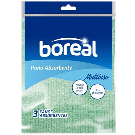 Paño Absorbente BOREAL Paquete 3un Paño Absorbente BOREAL Paquete 3un