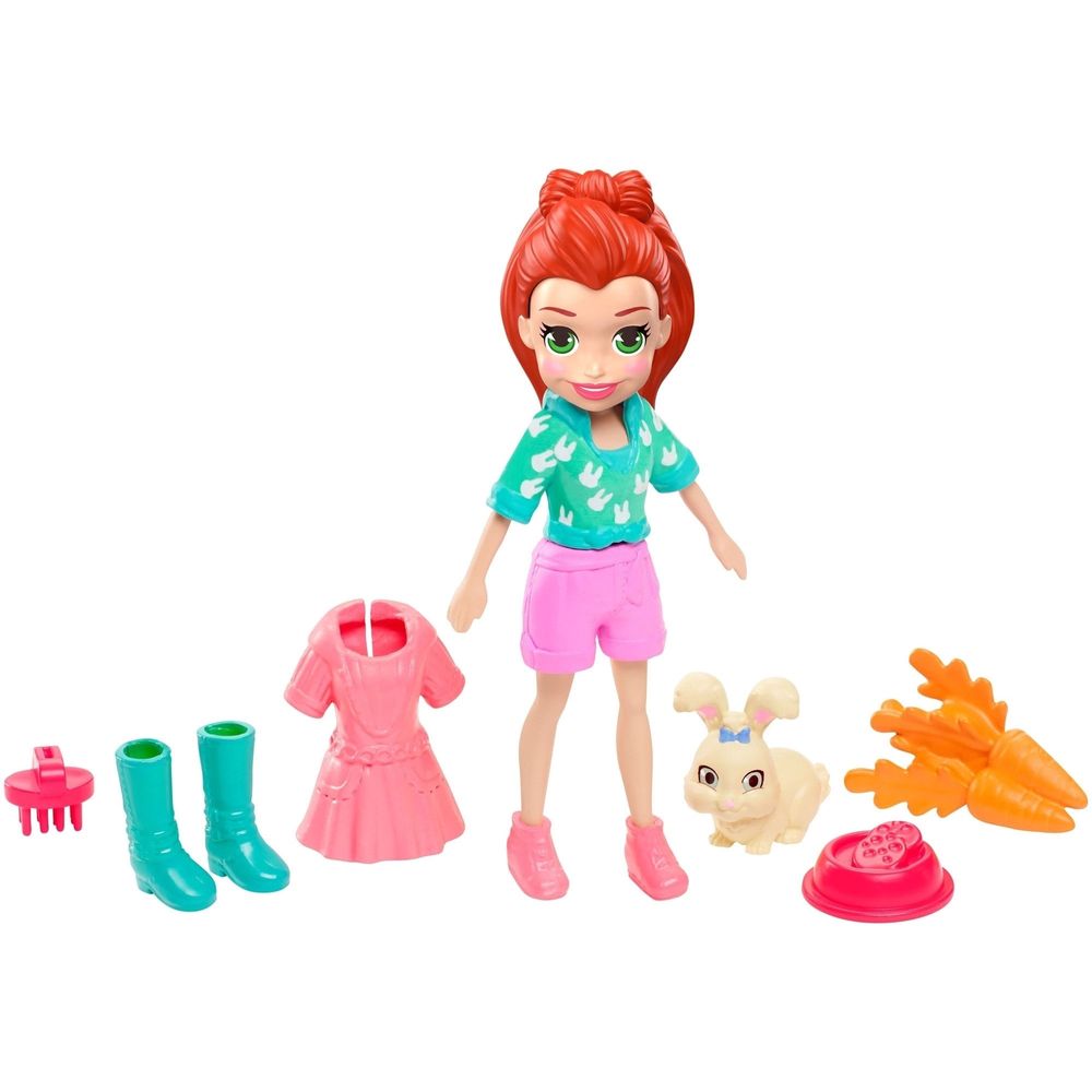 Muñeca POLLY POCKET Lila Y Su Conejito Muñeca POLLY POCKET Lila Y Su Conejito