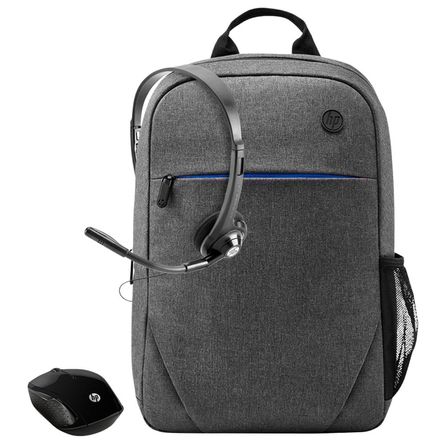 Kit Perifericos HP Headset + Mouse + Mochila Kit Perifericos HP Headset + Mouse + Mochila