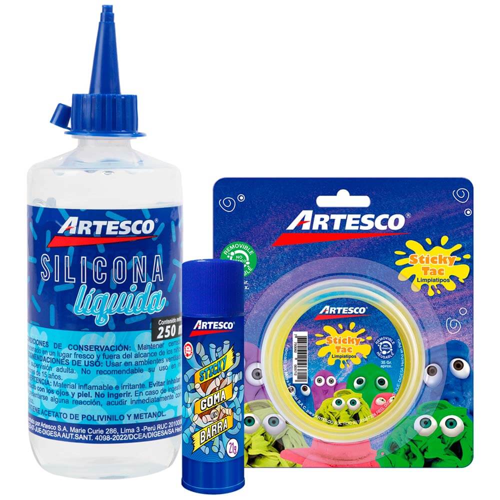 Pack Escolar ARTESCO Primaria Pegamentos + Limpiatipo Paquete 3un Pack Escolar ARTESCO Primaria Pegamentos + Limpiatipo Paquete 3un