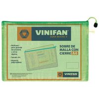 Sobre VINIFAN Malla con Cierre A4 1un