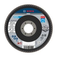 Disco Flap Curvo 4.5"" Gr.40 Acero Inoxidable Bosch