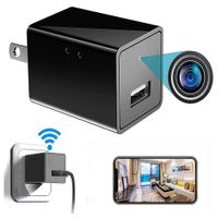 Cámara Espía Usb Cargador Wifi Inalámbrica Tiempo Real Micro Sd Fotos 5mp Y Videos Full Hd 90 Grados