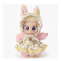 Ropa para Muñeco Labubu con Vestido y Pañueleta Floral - Estilo Verano