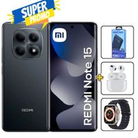 Xiaomi Redmi Note 15 256Gb Negro + Cargador 10000mAh + Audifonos + Smartwatch REGISTRADO