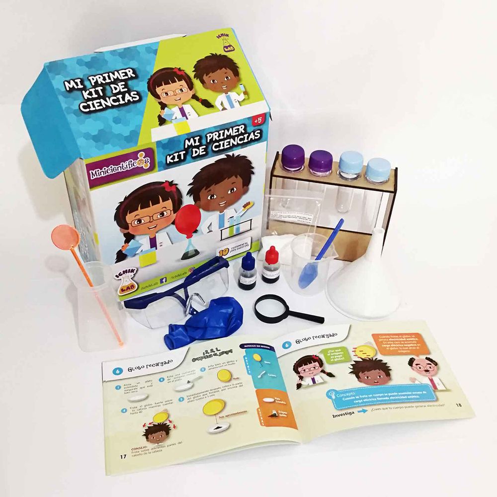 Mi Primer Kit de Ciencias Ichik Lab-5 a 11 años Mi Primer Kit de Ciencias Ichik Lab-5 a 11 años