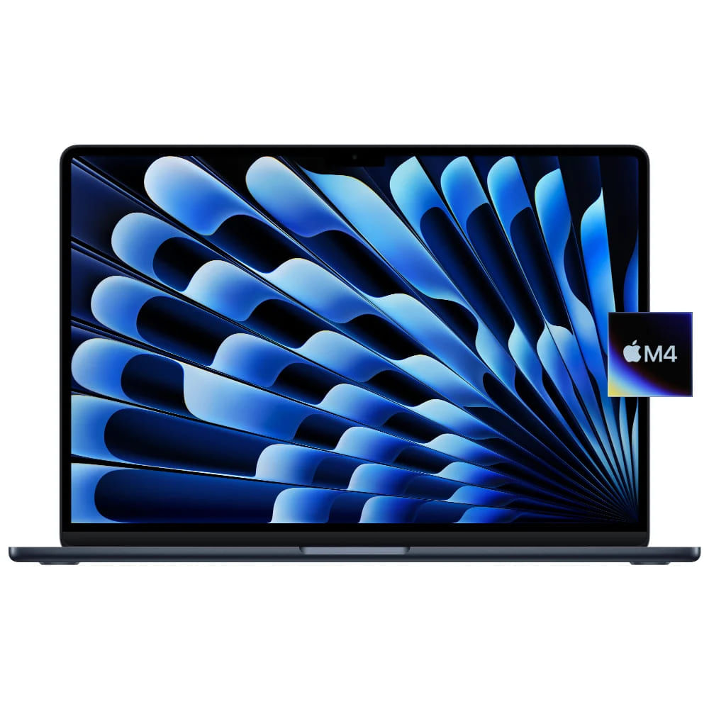 Apple MacBook Air 15” M4 16Gb Ram 256Gb Teclado Ingles Midnight 2025 con Mica Hidrogel