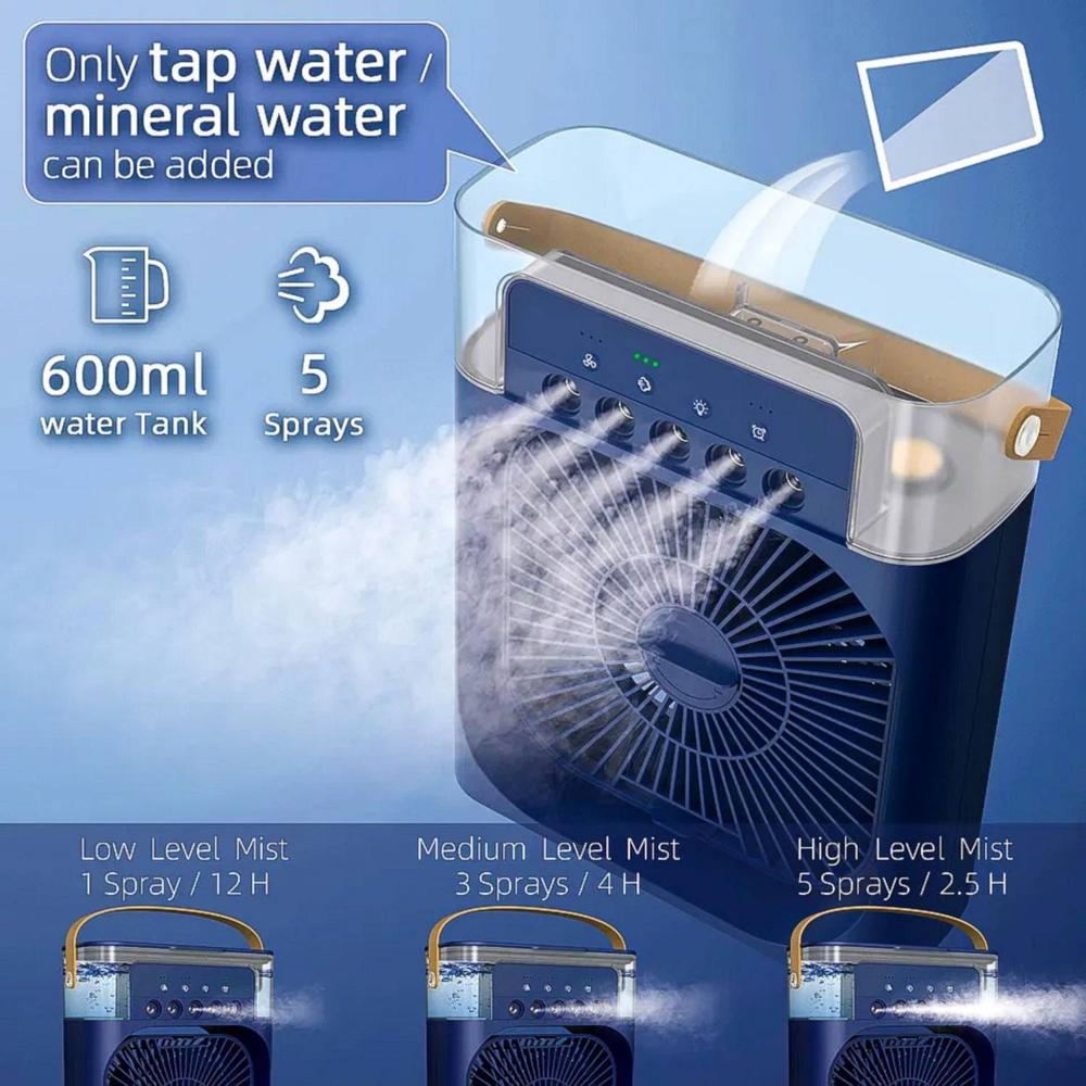 VENTILADOR HUMIFICADOR ENFRIADOR CON AIRE ACONDICIONADO