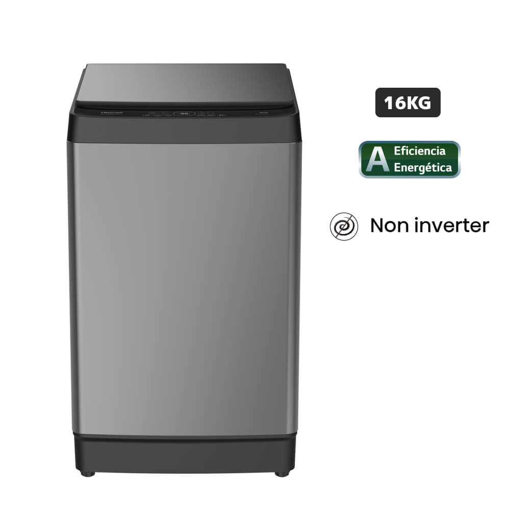 Lavadora HISENSE Carga Superior 16KG WT3K1623UT Inox