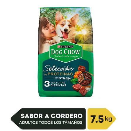 Alimento para Perro DOG CHOW Adulto Todos los tamaños Sabor Cordero Bolsa 7.5Kg Alimento para Perro DOG CHOW Adulto Todos los tamaños Sabor Cordero Bolsa 7.5Kg