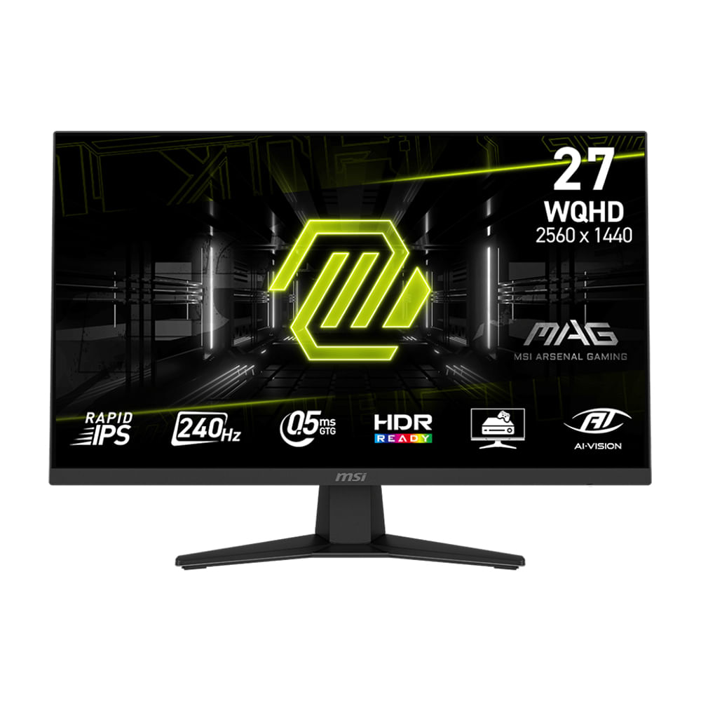 Monitor Plano Gamer MSI MAG 274QF X24 WQHD 27"" 165Hz HDMI DP