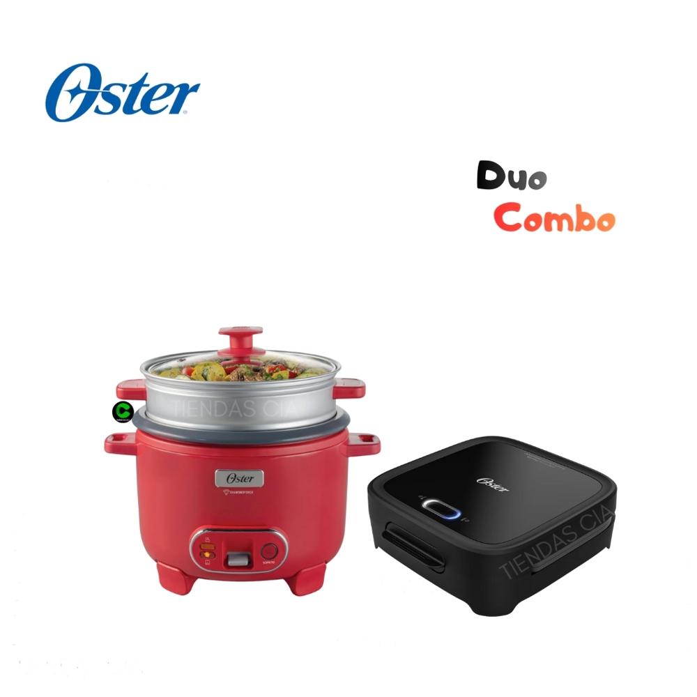 Duo Oster Olla Arrocera 1.8 L CKSTRC10DFPNK y Sandwichera