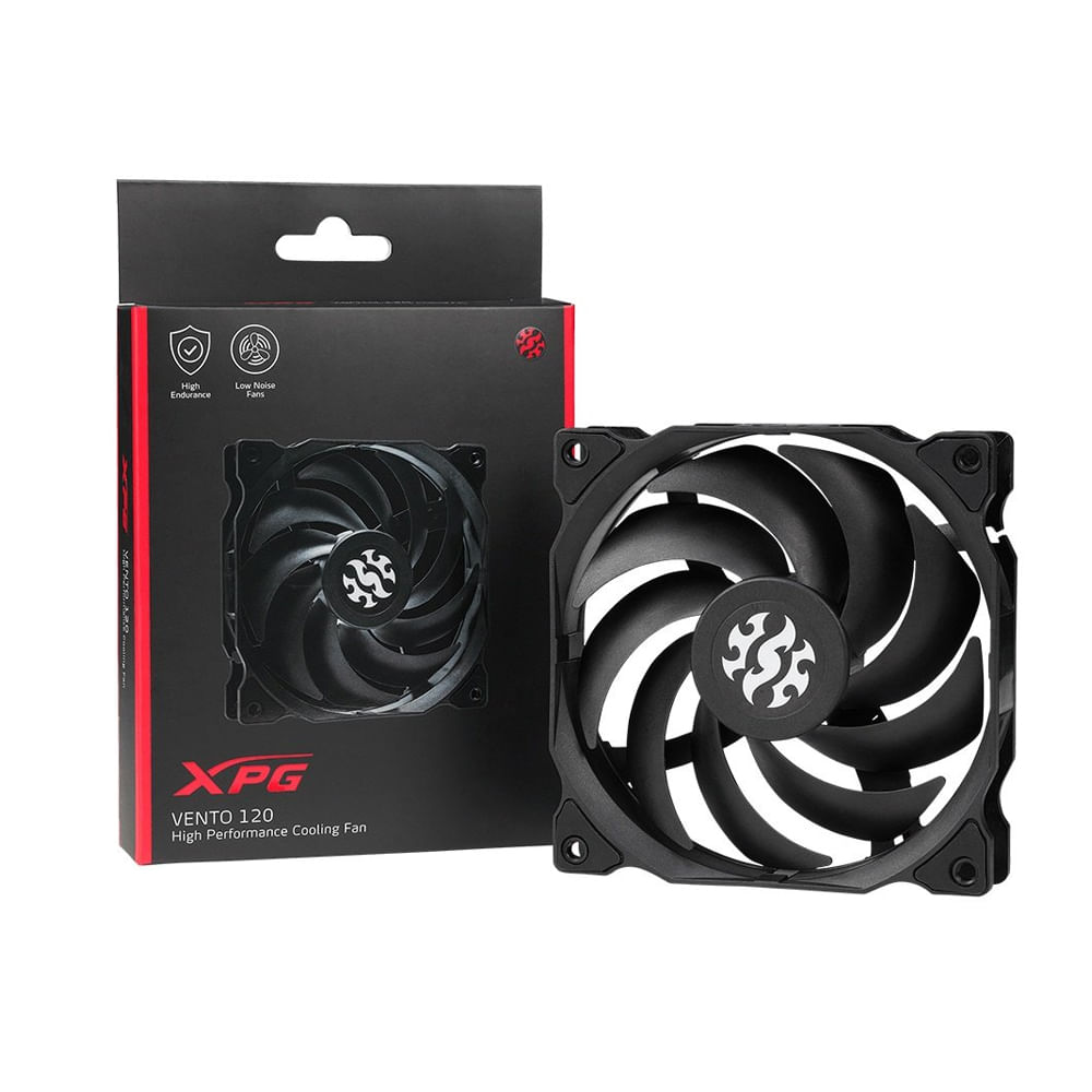 Ventilador XPG Vento 120 BK 120mm velocidad alta