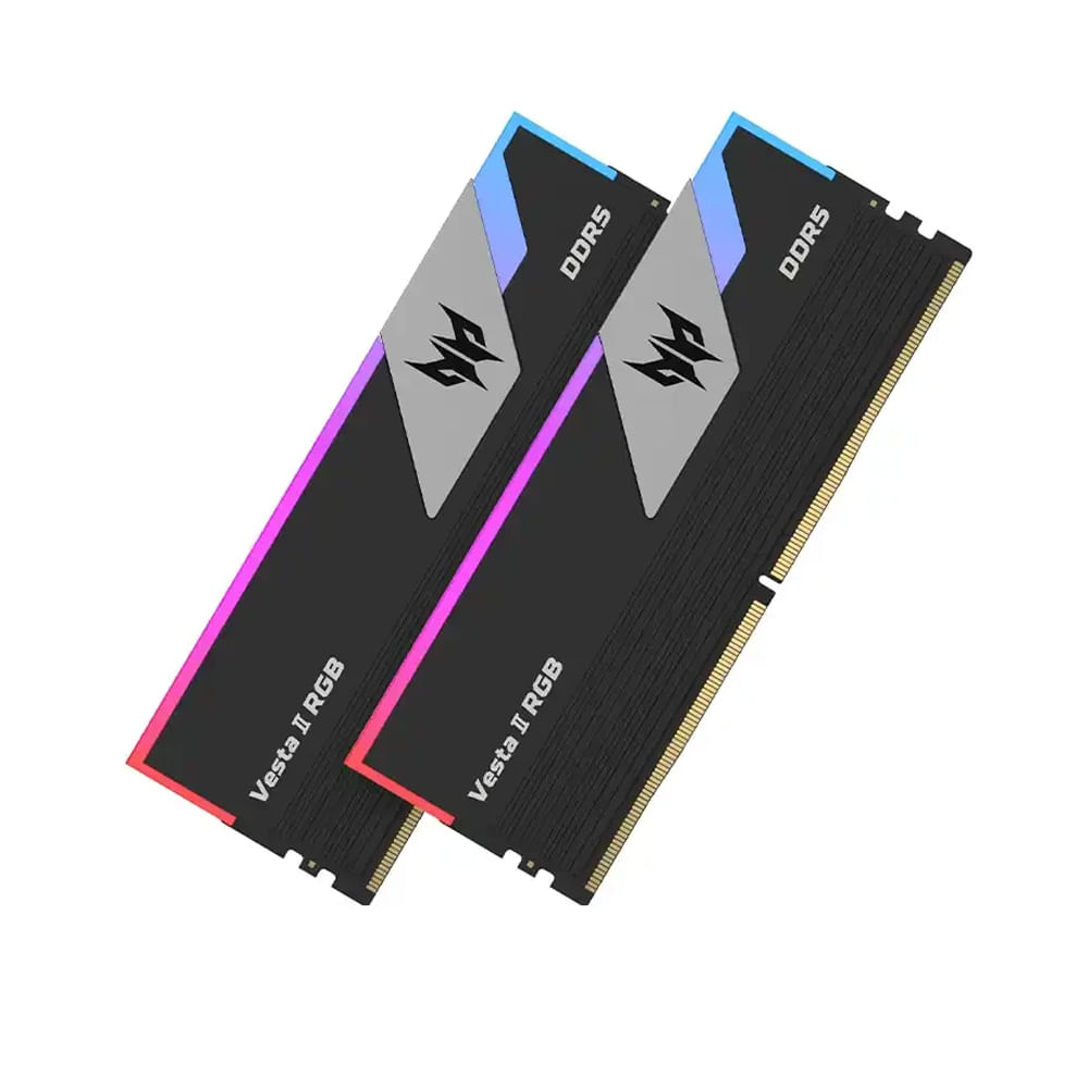 Memoria RAM Acer Predator Vesta II RGB 32GB 6000 MT/s UDIMM Dual Channel Color Negro