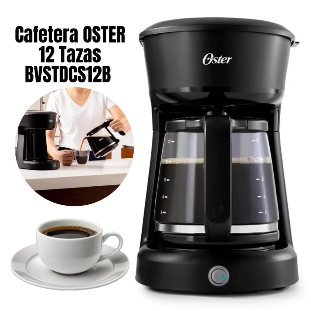 CAFETERA OSTER DE 12 TAZAS BVSTDCS12B - NEGRO