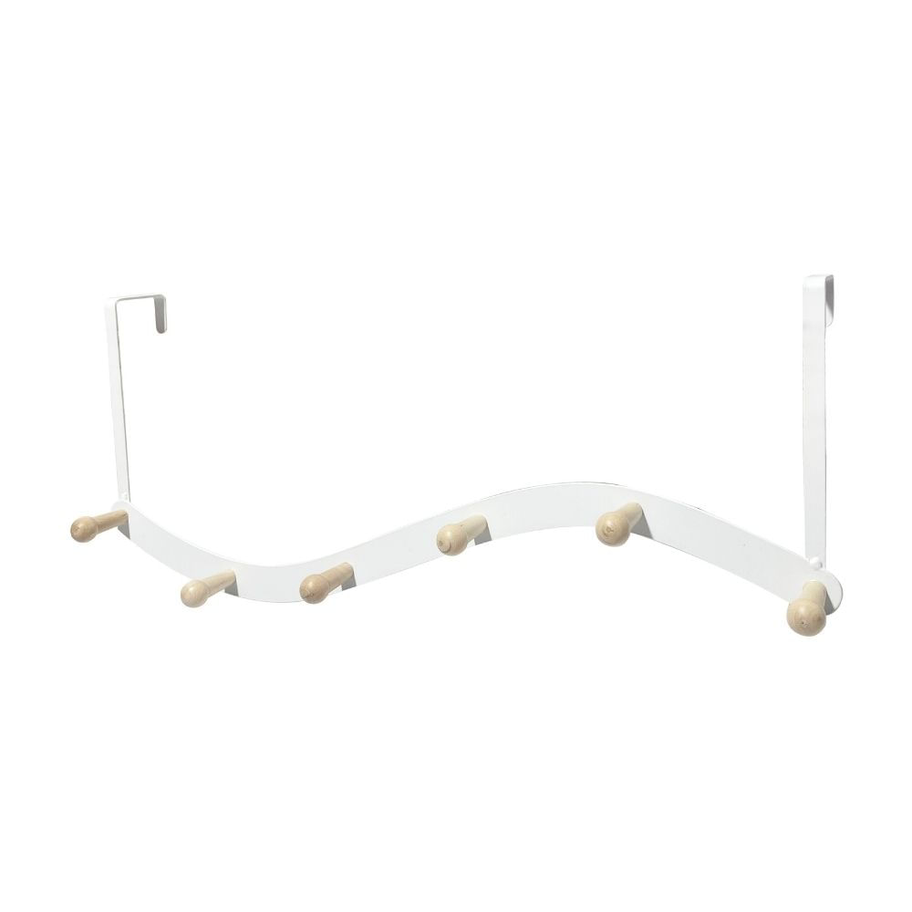 Perchero de pared Madera 50x8.5x20.5cm Orange