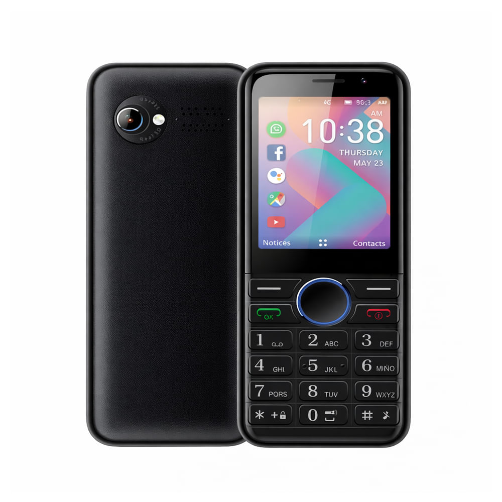 Celular IPRO K2 KaiOS 3G conectividad dual SIM color negro
