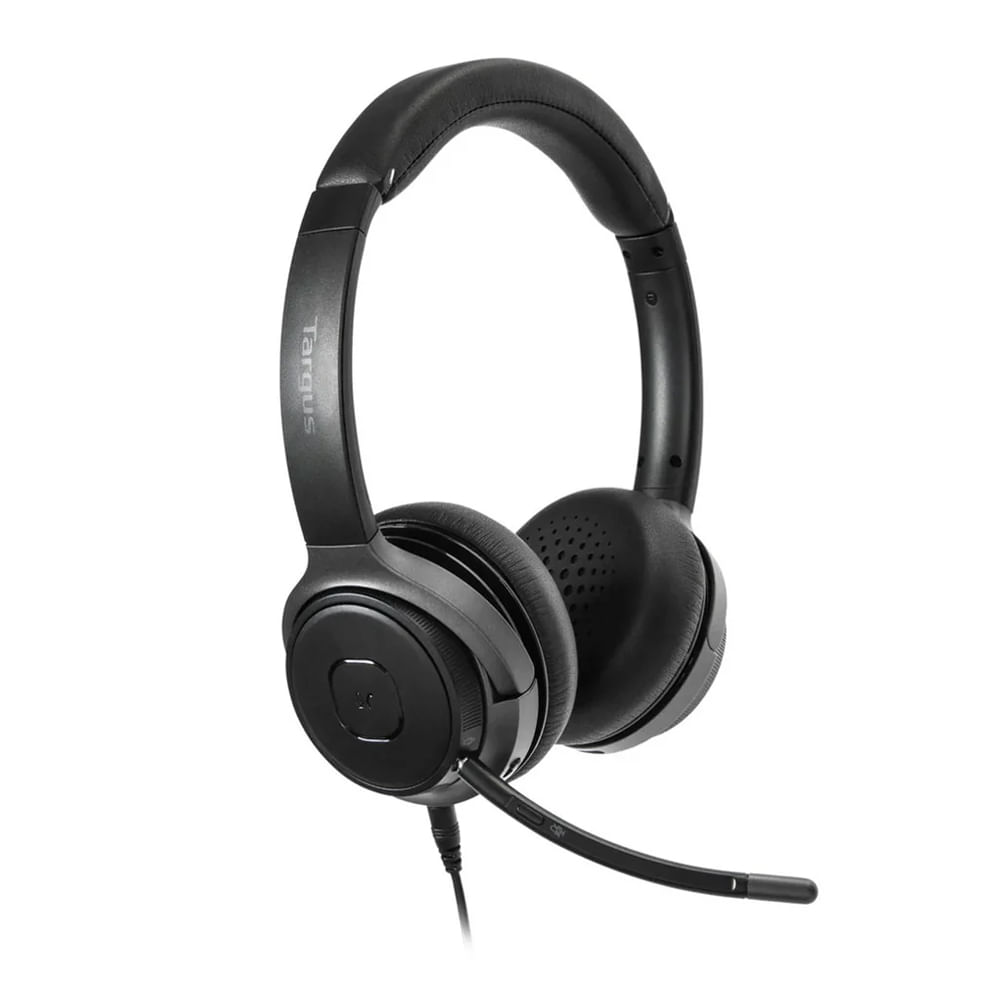 Audífono Targus AEH104TTLP Bluetooth estéreo on-ear conectividad USB-C color negro