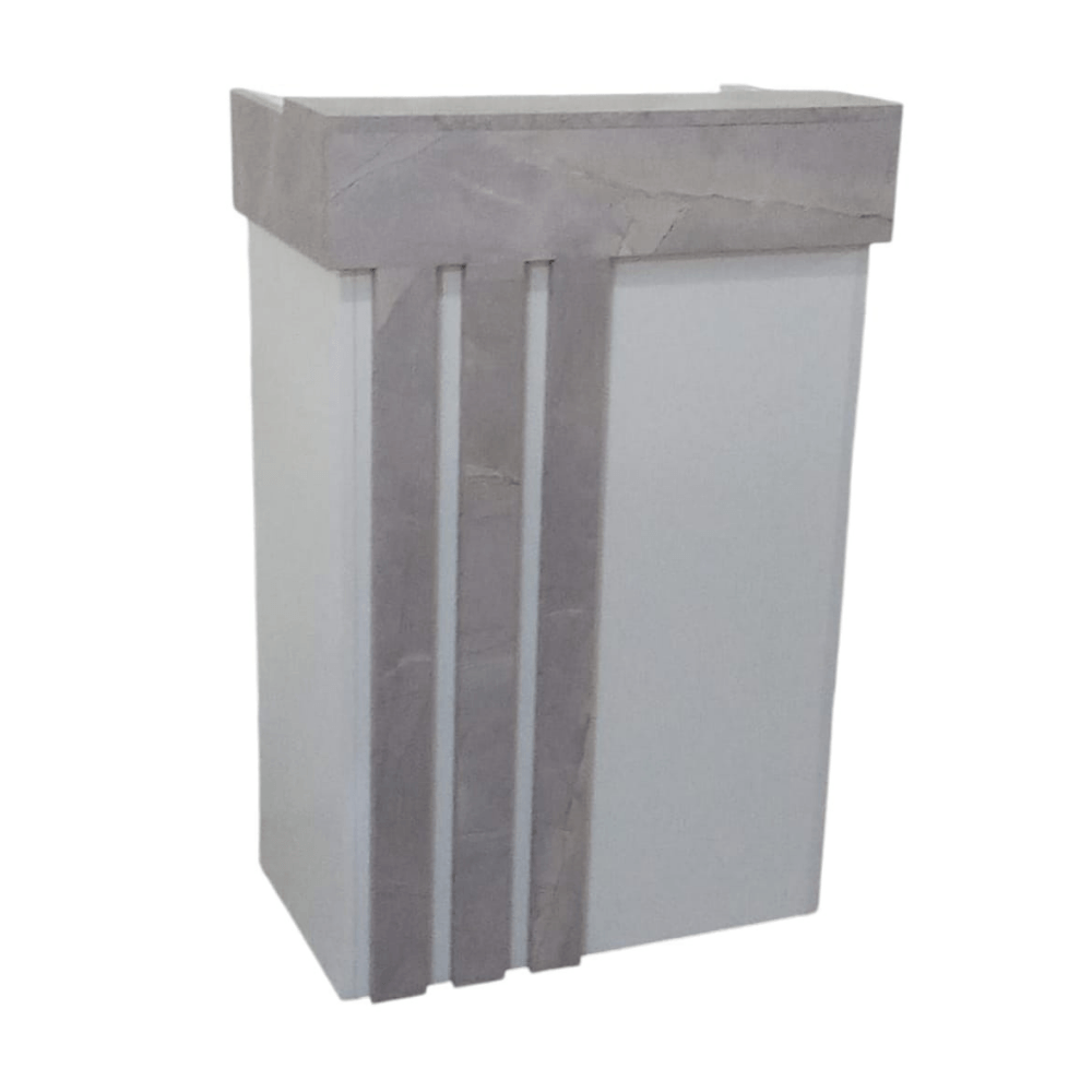 Counter blanco Ibiza de 70x40x110 cm con cajón seguro