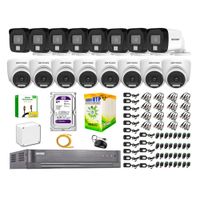Cámara Seguridad Kit 16 Hikvision Full HD Audio Incorporado HDMI 3M Disco 4TB WD