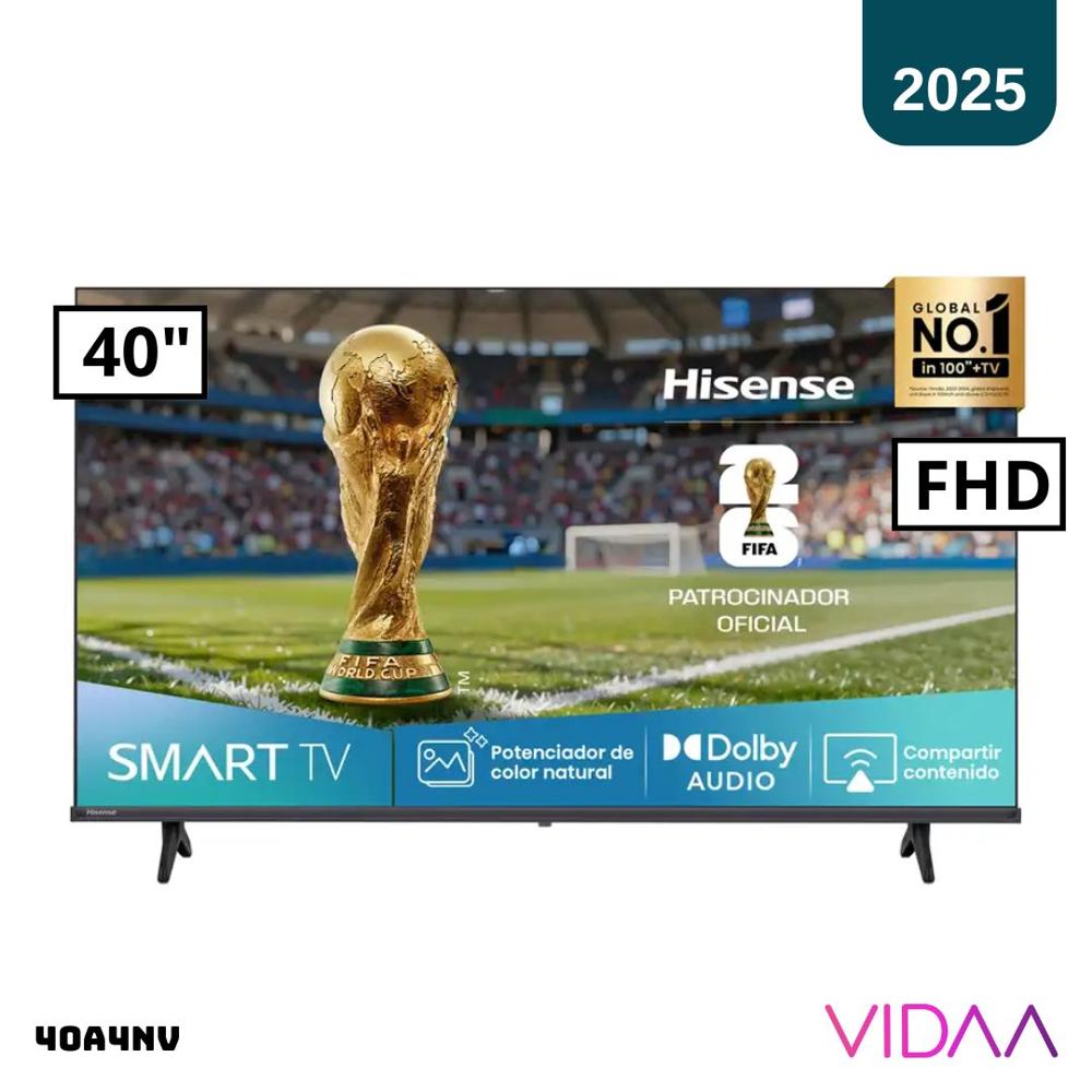 TELEVISOR HISENSE 40 SMART TV VIDAA 2025 FHD LED - 40A4NV