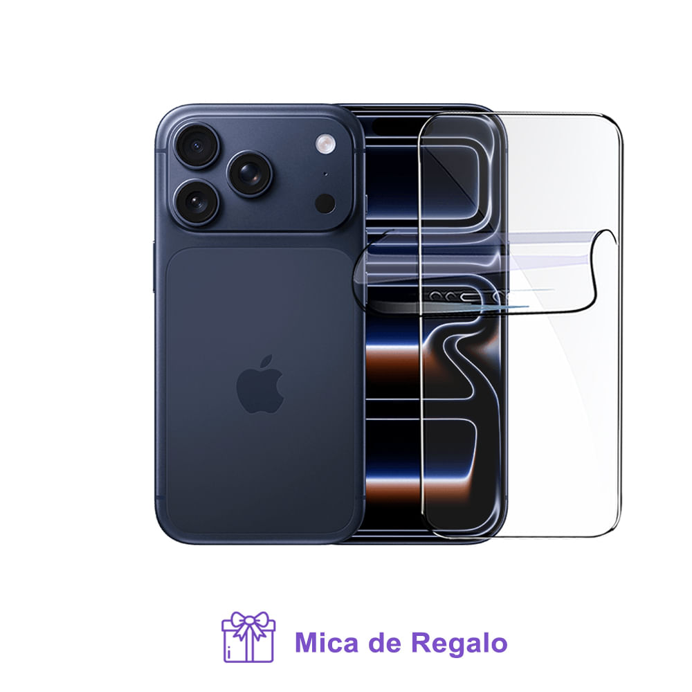 iPhone 17 Pro Max 256Gb eSIM  Azul Intenso con Mica Hidrogel