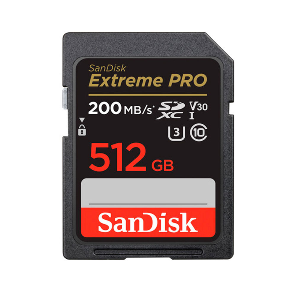 Memoria SD Sandisk 512GB Extreme Pro - R200mb - W140mb