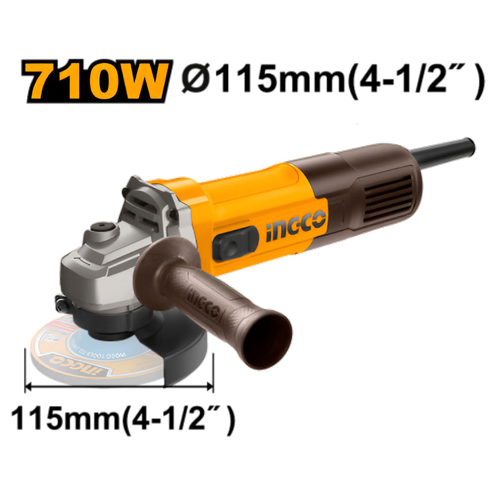 Amoladora Angular Ingco 710W 115 MM AG7118