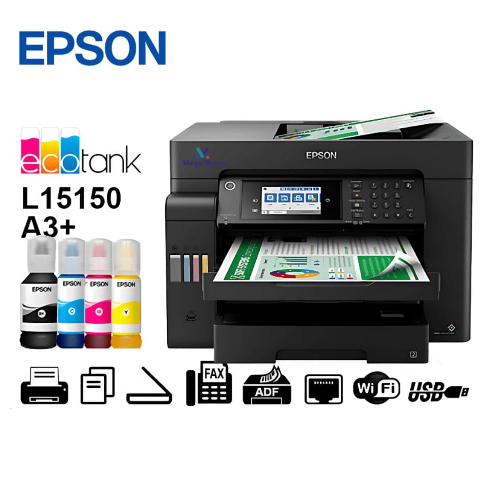 IMPRESORA MULTIFUNCIONAL EPSON L15150 A3 WIFI ETHETNET