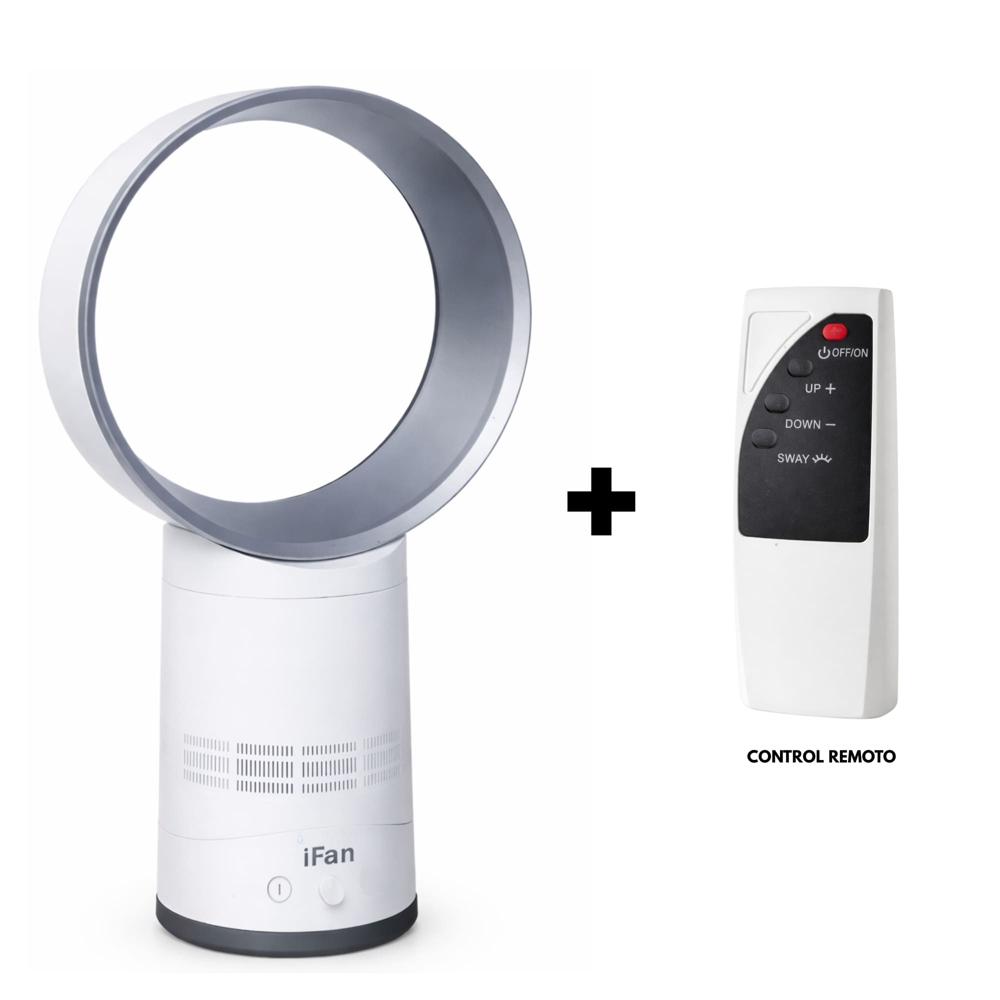 VENTILADOR TIPO DYSON SIN ASPAS PORTATIL CON CONTROL REMOTO A DISTANCIA
