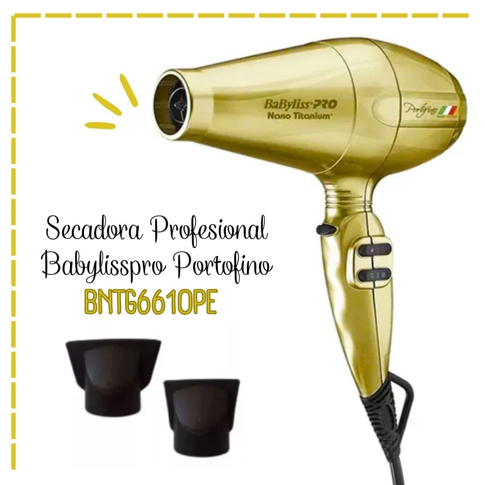 Secadora Profesional BabylissPro Portofino DORADO - BNTB6610NPED