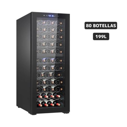 Vinera BLACKLINE 80 Botellas 199L JC-208WD Vinera BLACKLINE 80 Botellas 199L JC-208WD