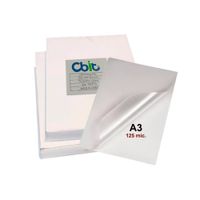 LAMINAS PARA ENMICADO EN CALIENTE CBIT - A3 DE 125 MICRAS - PAQUETE X100 UND