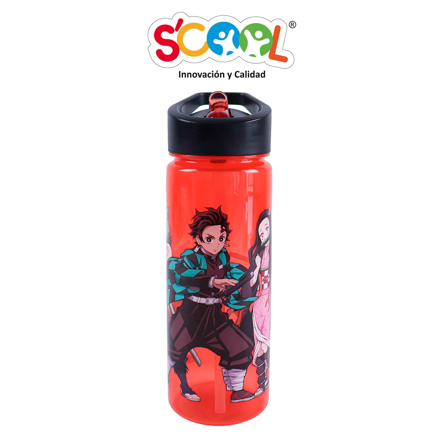 Tomatodo Scool Demon Slayer Con Caña Pp 590Ml