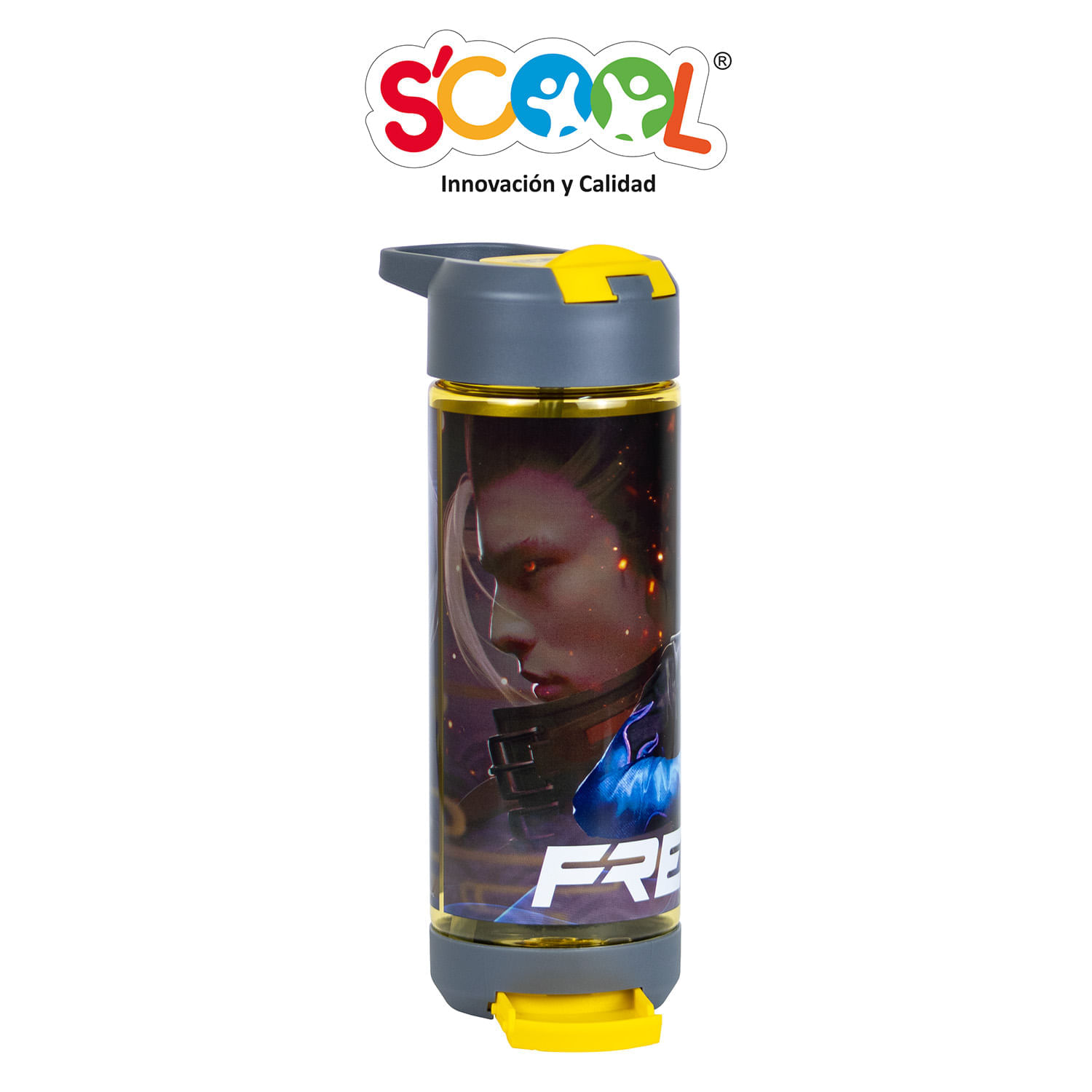 Tomatodo Scool Free Fire Gris Pc Smart 700Ml