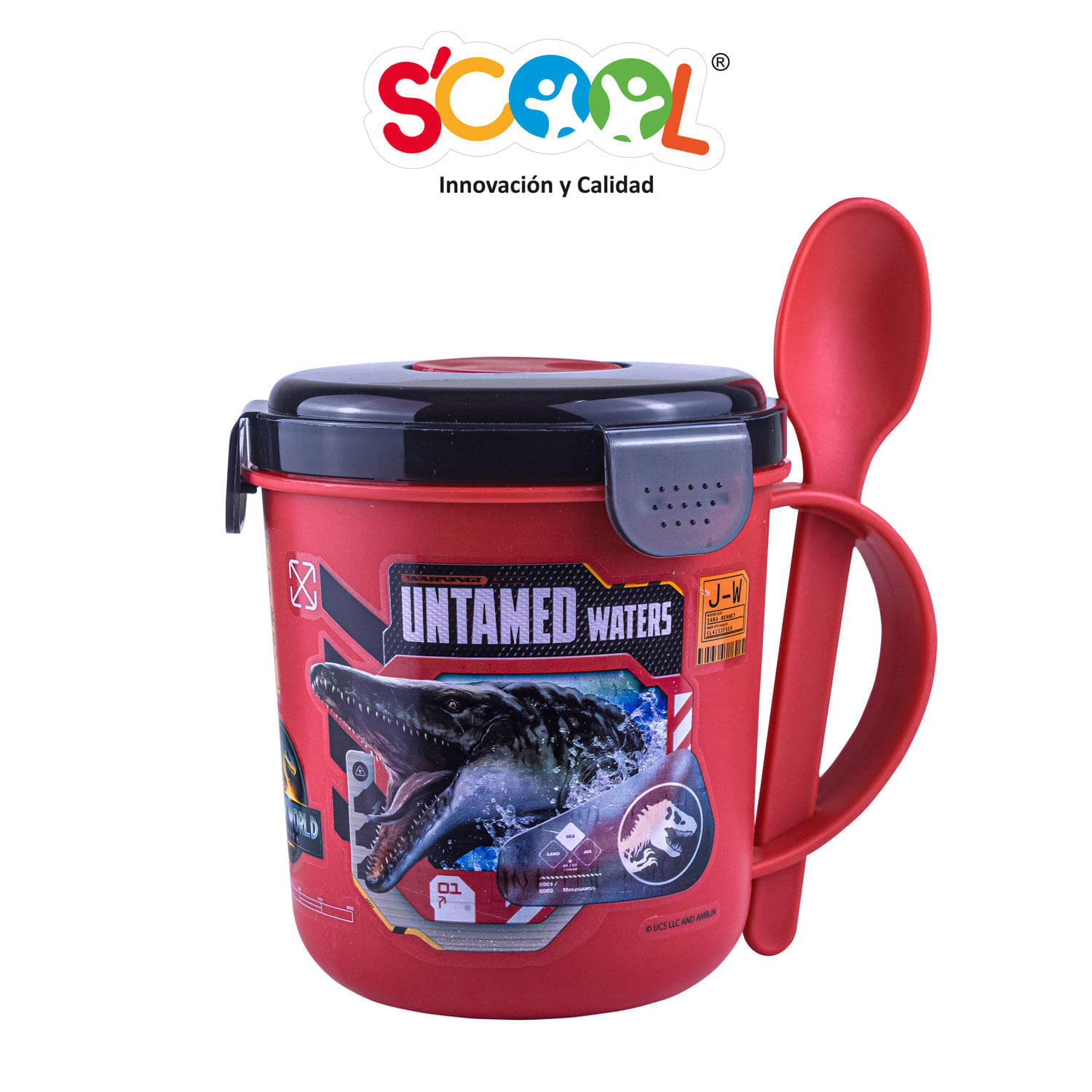 Vaso Scool Jurassic Snack Con Cuchara