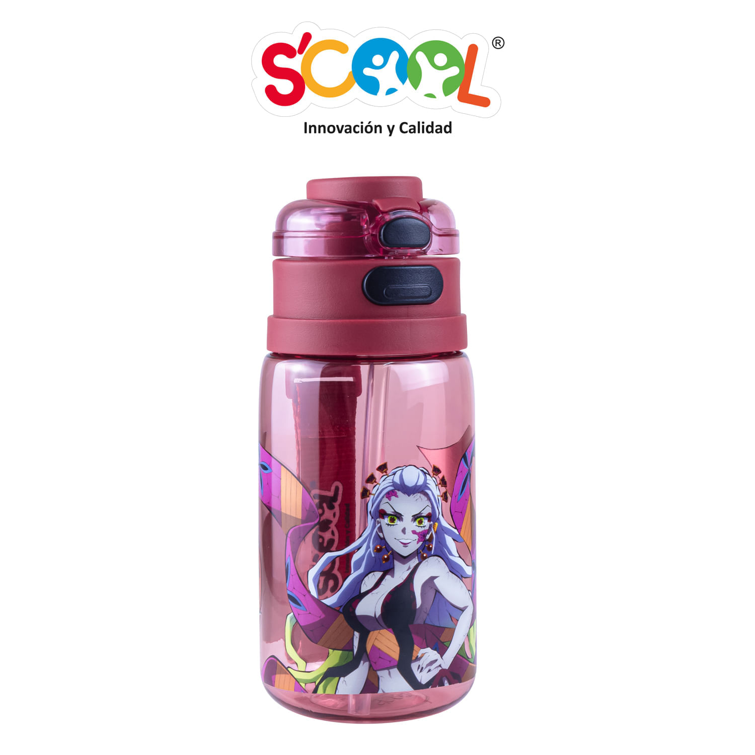 Tomatodo Scool Demon Slayer Doble Toma Niña 600Ml