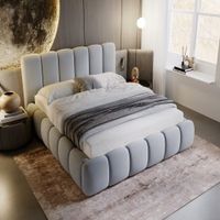 CAMA NUBE BOX TARIMA QUEEN PLATA