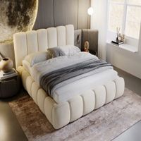 CAMA NUBE BOX TARIMA QUEEN BEIGE