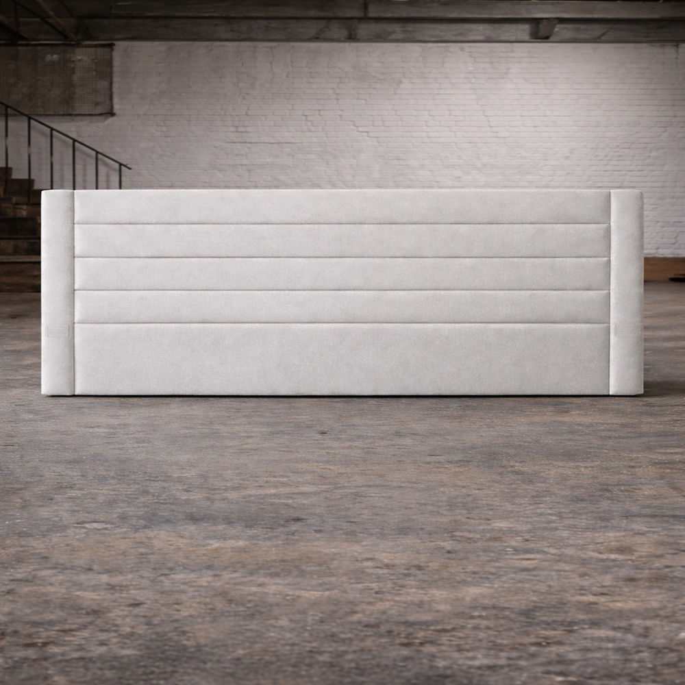 CAMA BOX TARIMA SALEM 2 PLAZAS PLATA