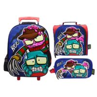 Pack Escolar Maleta Ultra Zombies Azul Oficio