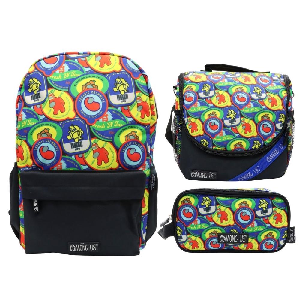 Pack Escolar Mochila Among Us Multicolor Oficio Pack Escolar Mochila Among Us Multicolor Oficio