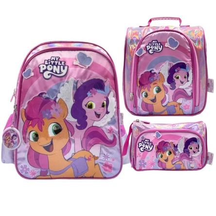 Pack Escolar Mochila My Little Pony Lila Oficio