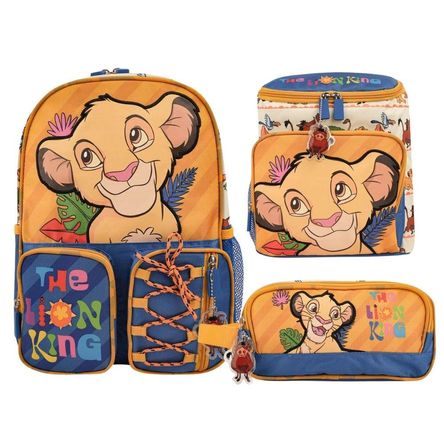 Pack Escolar Mochila Rey Leon Azul Nido Pack Escolar Mochila Rey Leon Azul Nido