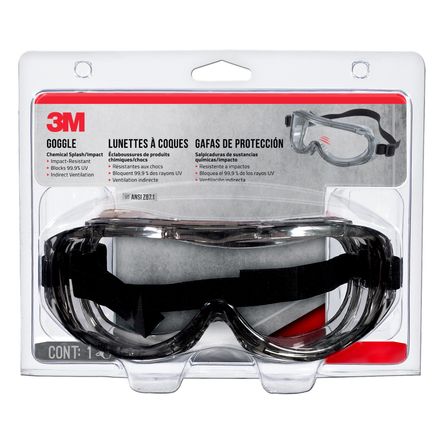 Lentes de Seguridad 3M Profesional para Impactos y Químicos Lentes de Seguridad 3M Profesional para Impactos y Químicos