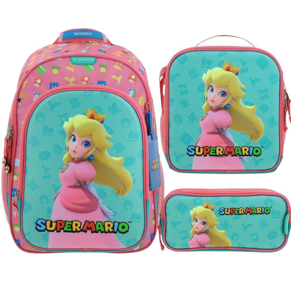Pack Mochila Princesa Peach Mario Bros Nintendo Oficio Pack Mochila Princesa Peach Mario Bros Nintendo Oficio
