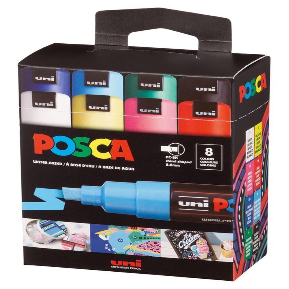 POSCA Pack PC-8K 8C Básico Nueva Presentación X8 | Promart.pe - Promart