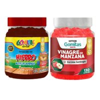 PACK 2 GOMITAS HIERRO NIÑOS + VINAGRE DE MANZANA 130 UND
