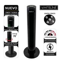 Whiteline Ventilador Torre YF-T03214 Negro